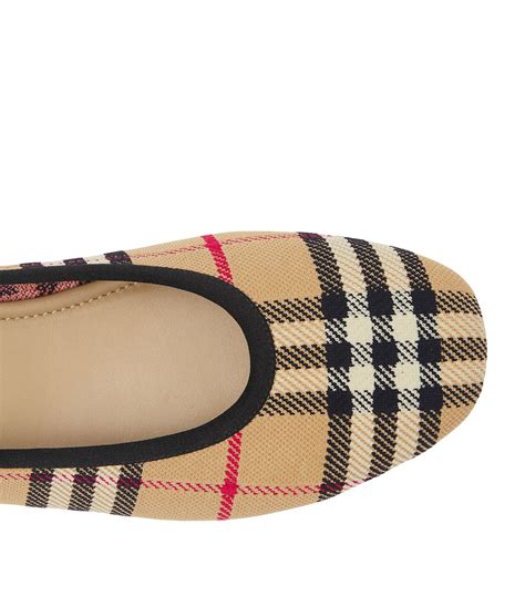 Burberry Baby Check Knit Ballerina Flat (Women) 